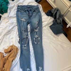 American eagle super stretch high waisted skinny